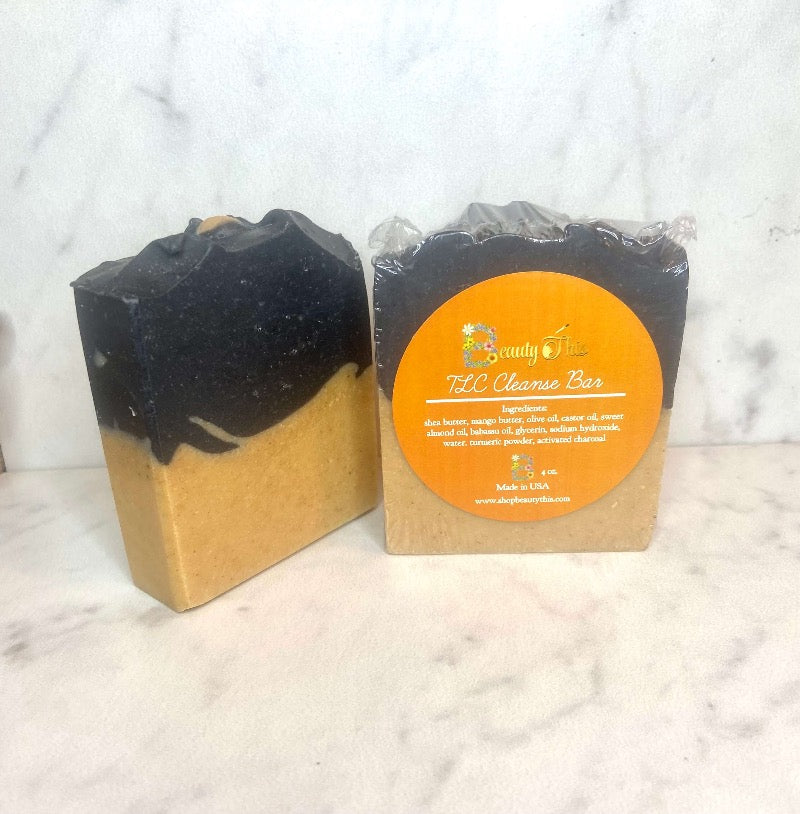 turmeric and charcoal face soap