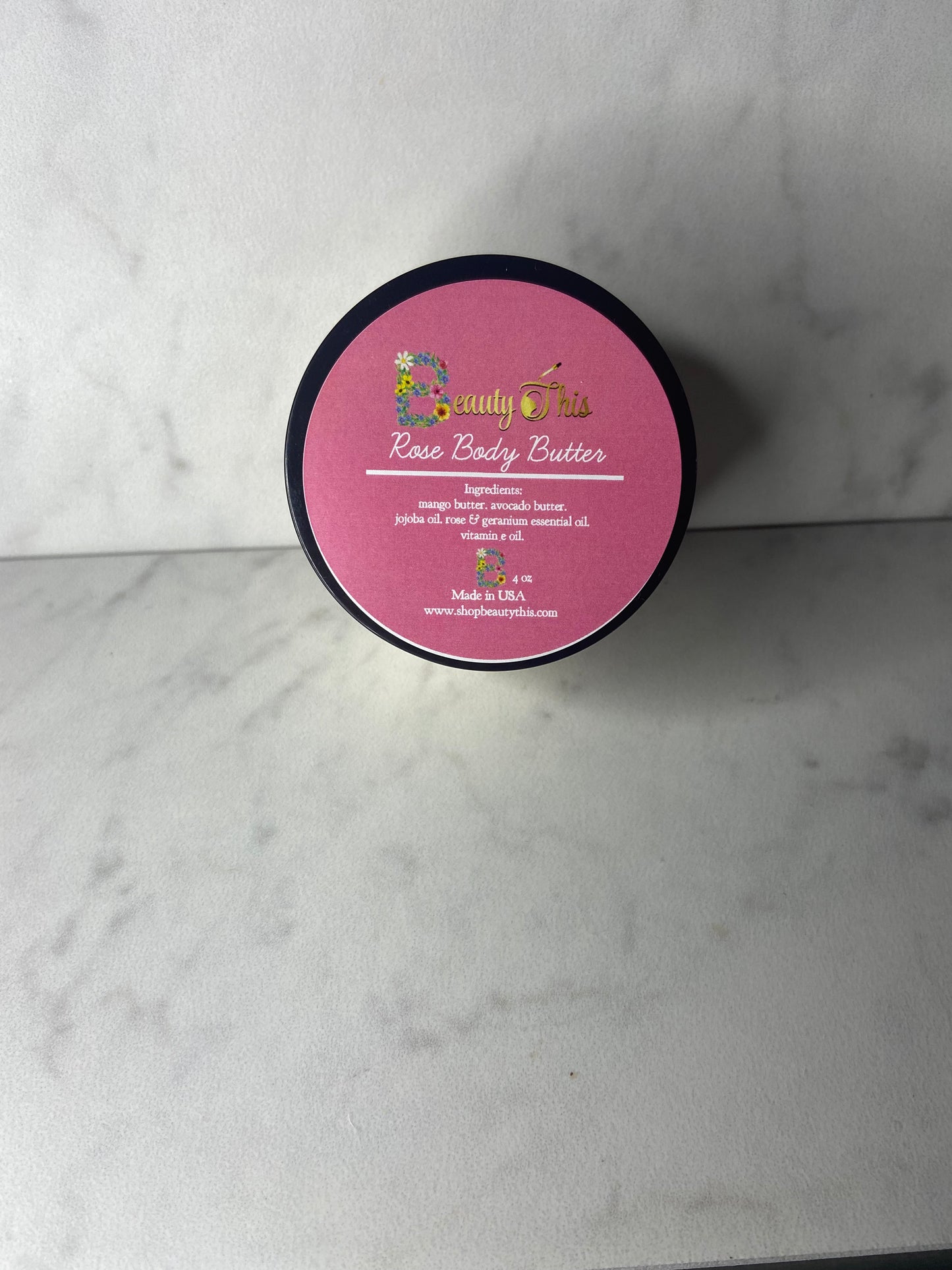 Front view of Rose Body Butter